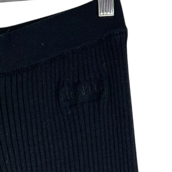 MONCLER Girl’s 12 Logo Patch Ribbed Wool Blend Base Layer Ski/Outdoor Pant - Picture 8 of 13